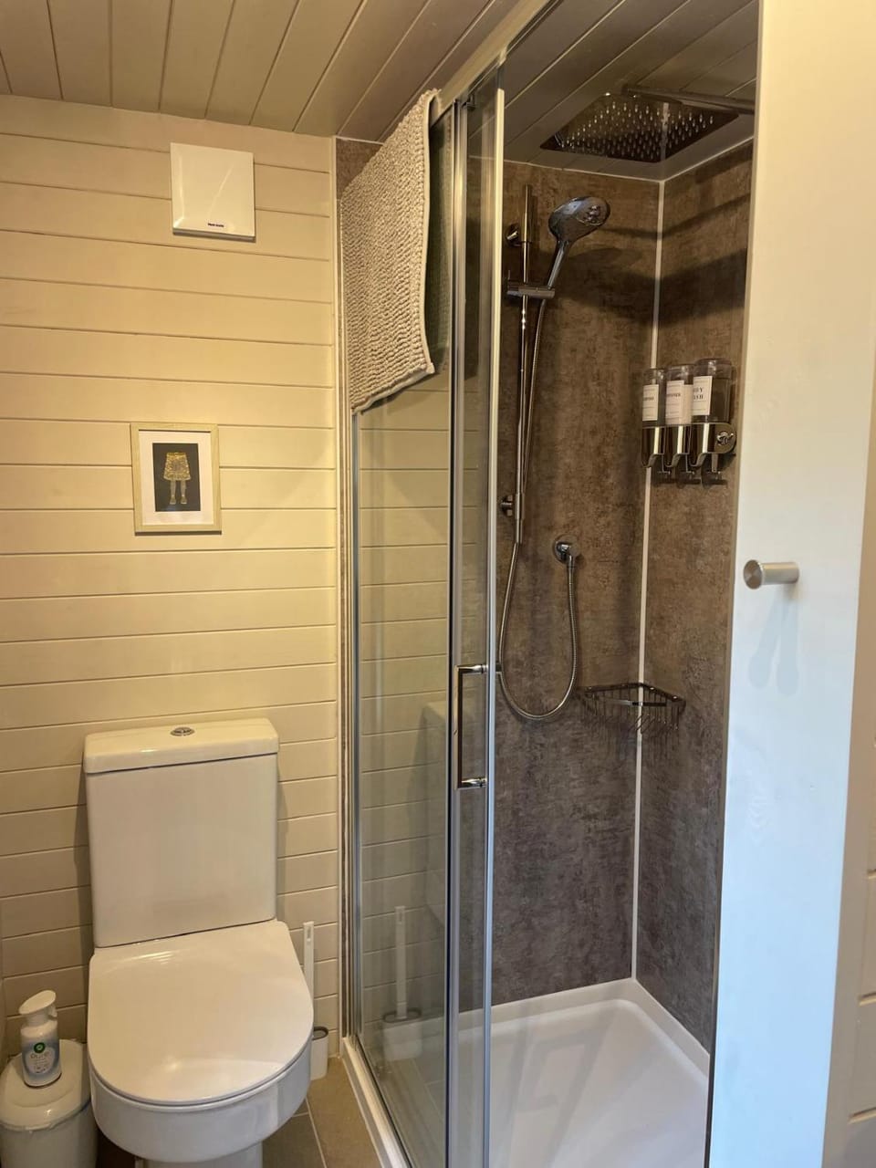 Shower, Toilet, towels