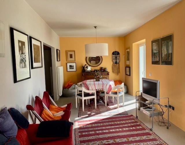 Living room, Seating area, Dining area