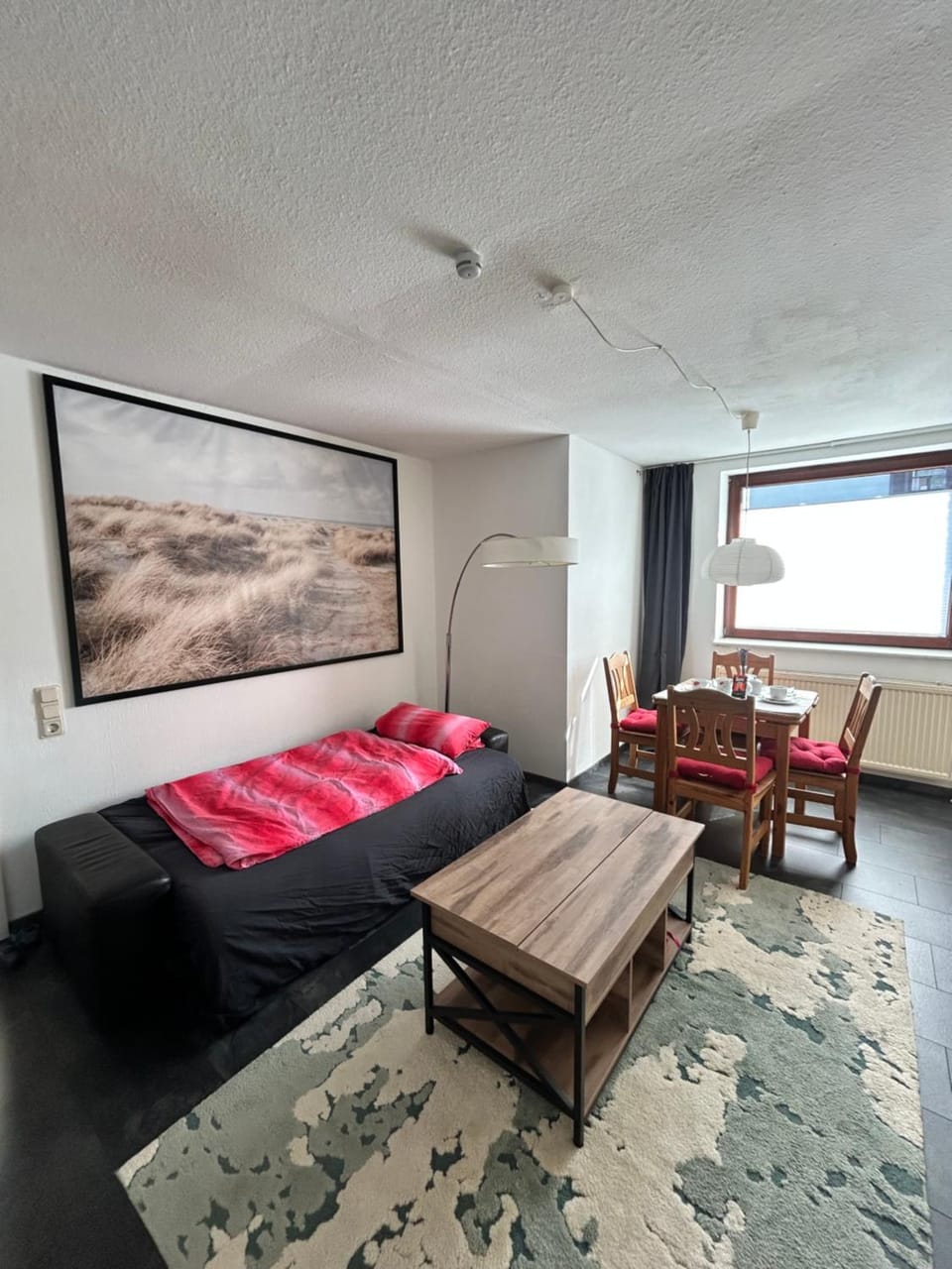 Bed, Living room, Photo of the whole room, Seating area, Dining area, Bedroom