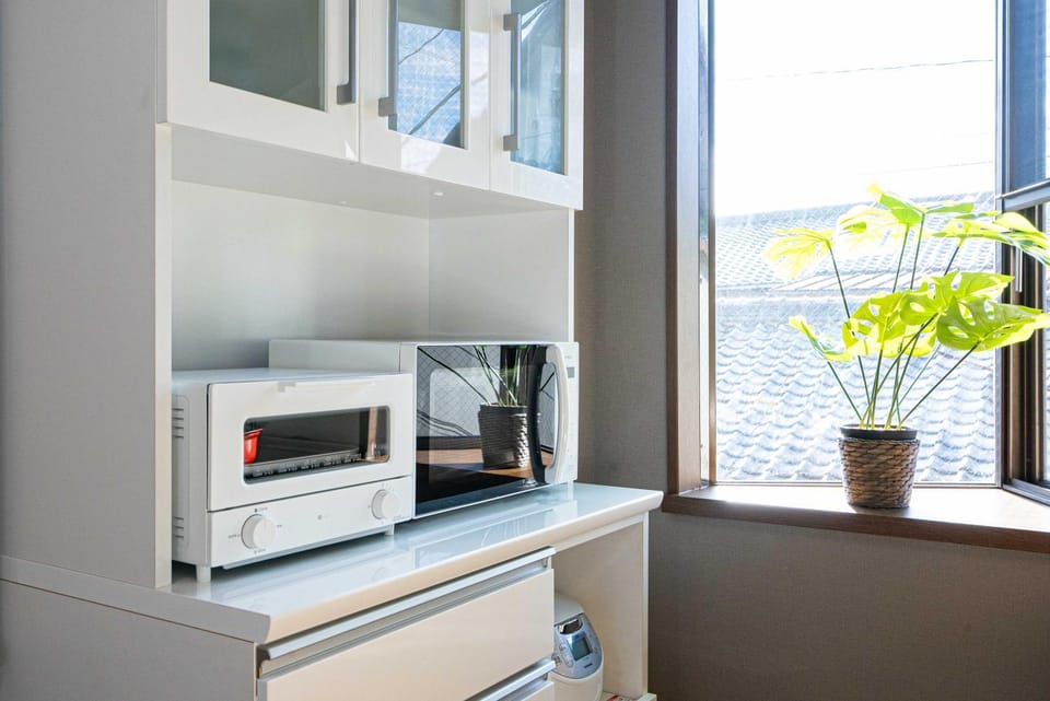 microwave, toaster