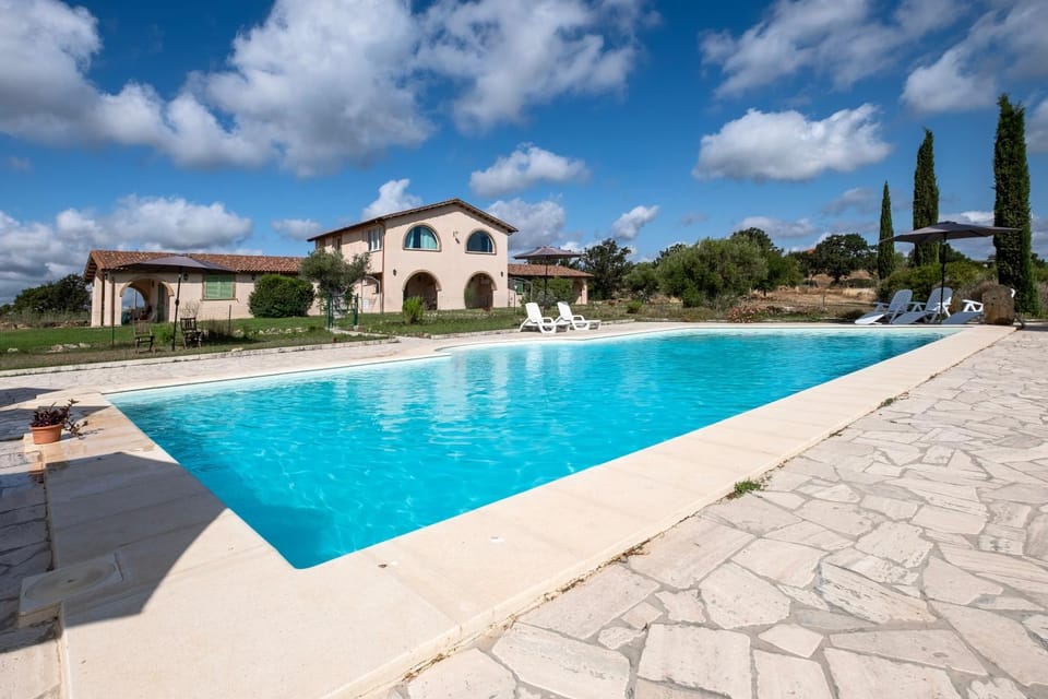 Property building, Living room, Swimming pool
