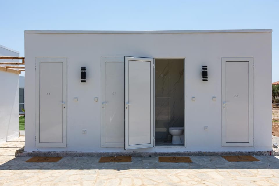 Empty Rv Parking Campground Beachfront Campground/ 
RV Resort in Halkidiki