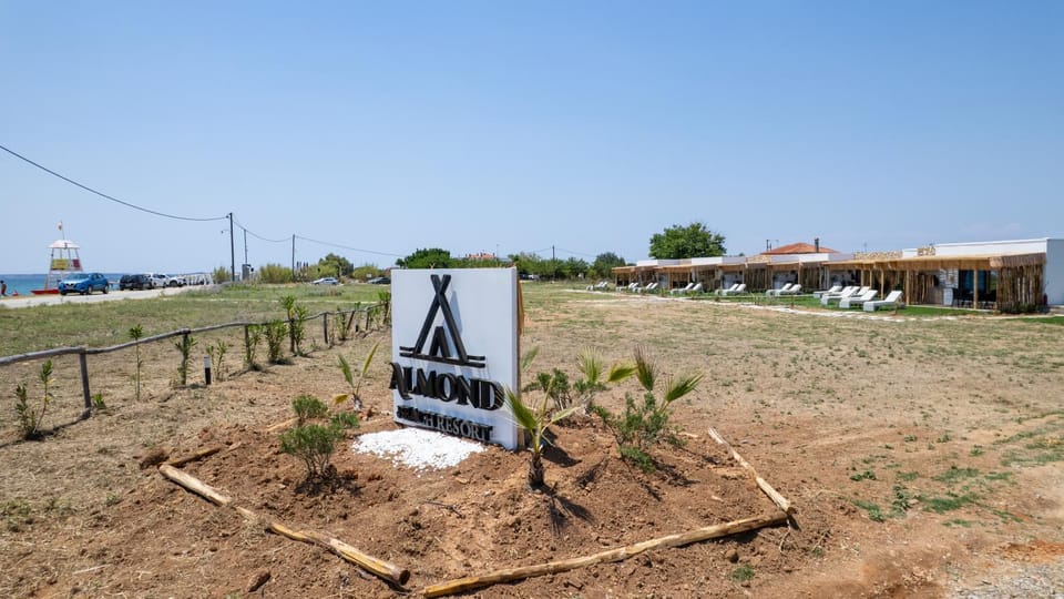 Empty Rv Parking Campground Beachfront Campground/ 
RV Resort in Halkidiki