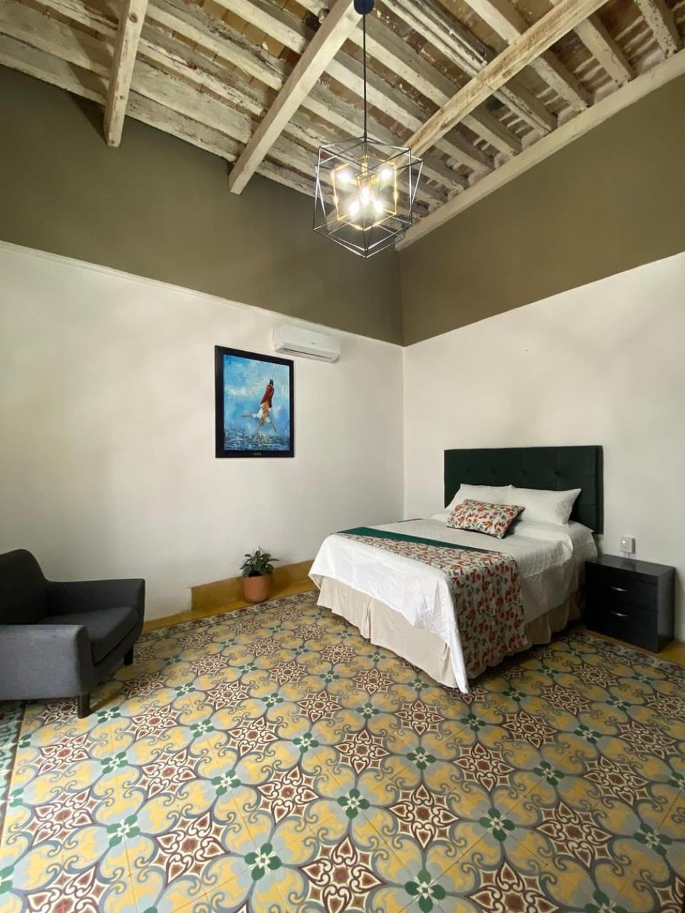 Bedroom, air conditioner