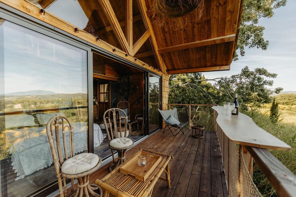 Natural landscape, View (from property/room), Balcony/Terrace, Living room, Dining area