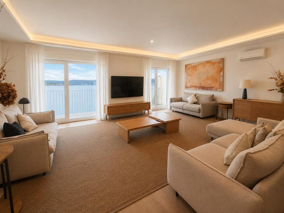 View (from property/room), Living room, Sea view, Sea view