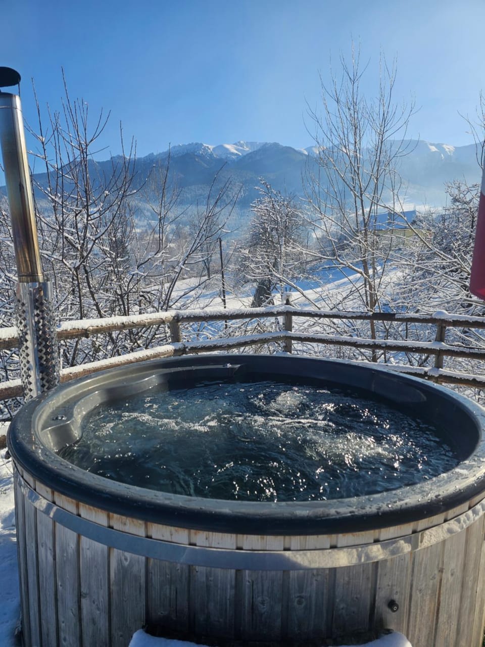 Natural landscape, Winter, Hot Tub, Hot Tub, Mountain view, Swimming pool