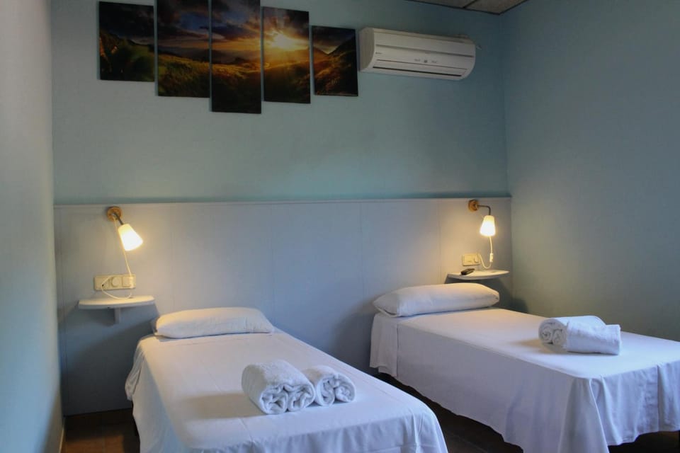 Bed, View (from property/room), Bedroom, towels, air conditioner