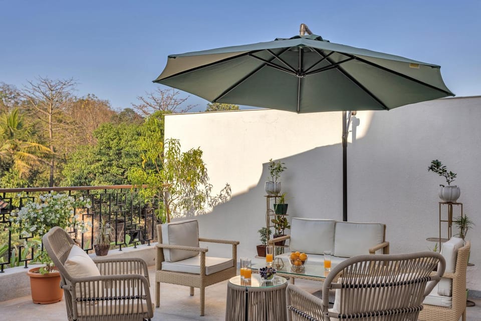 Alaya Stays Cavalo Marinho - 3 BHK Boho Retreat with Private Pool & Terrace Villa in Goa, India
