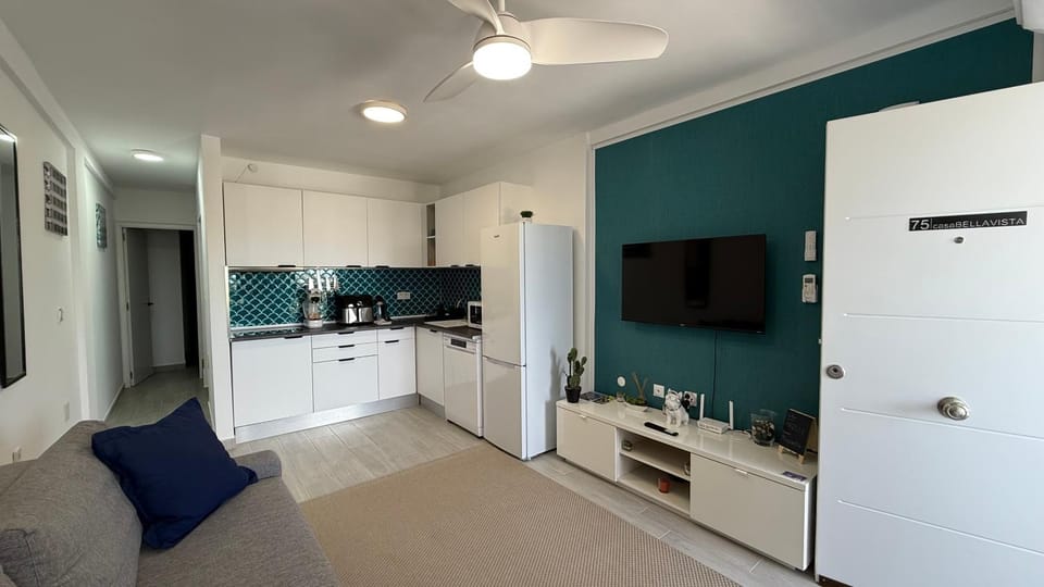 Living room, kitchen