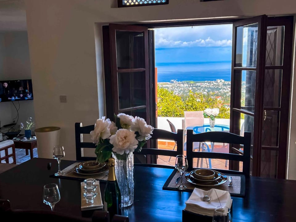 Natural landscape, TV and multimedia, View (from property/room), Balcony/Terrace, Dining area, Mountain view, Alcoholic drinks