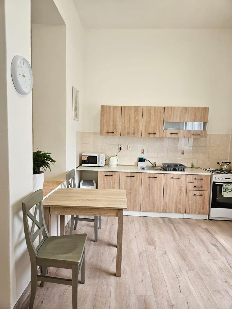 Kitchen or kitchenette, Dining area, oven, stove
