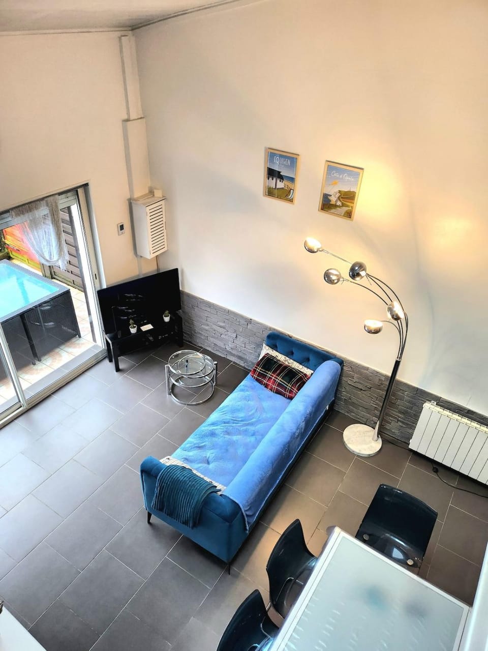 Patio, TV and multimedia, Balcony/Terrace, Living room, Seating area, Garden view