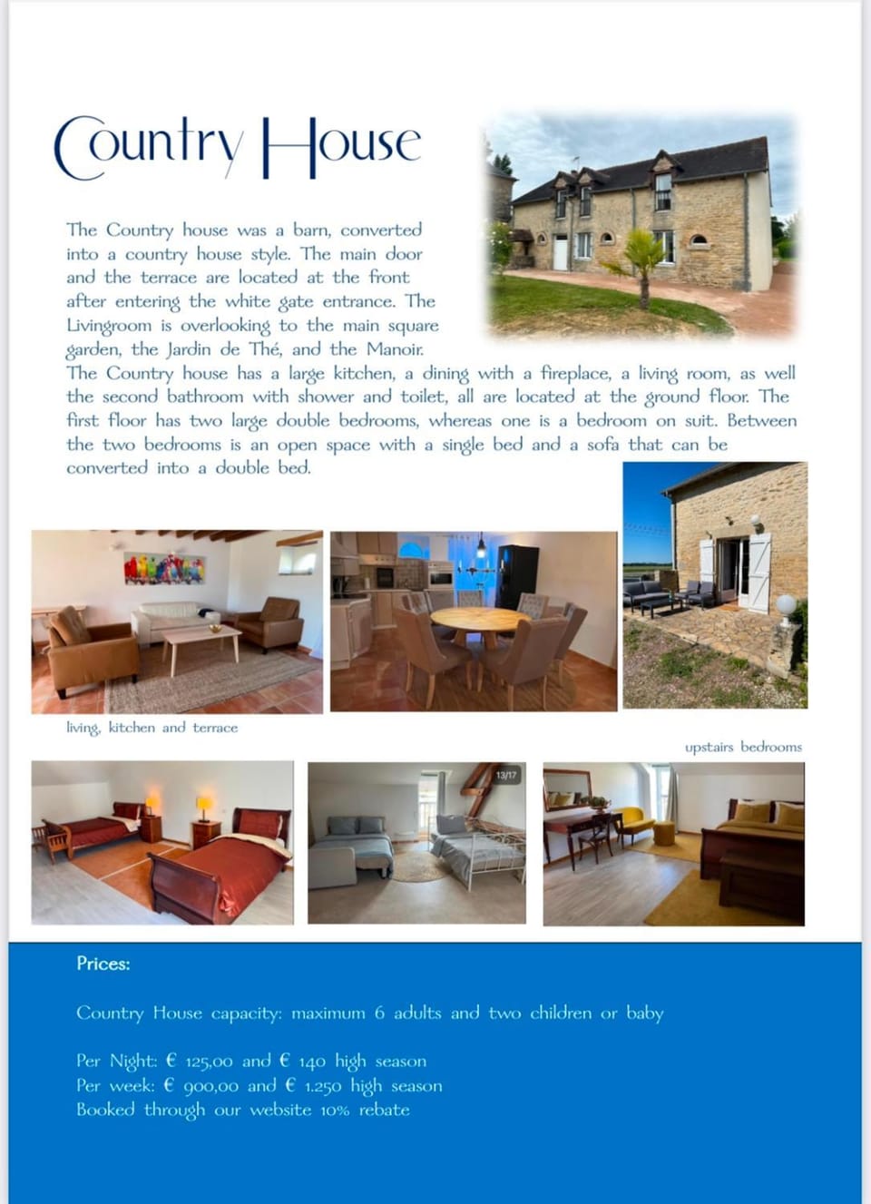 House 2 bedroom 2 bathroom Chateau Saintonge House in Pays de la Loire