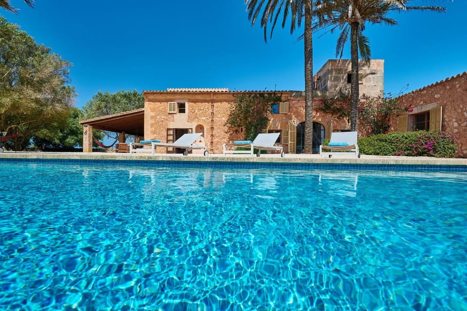 Property building, Living room, Swimming pool