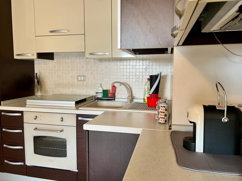 Kitchen or kitchenette, dishwasher