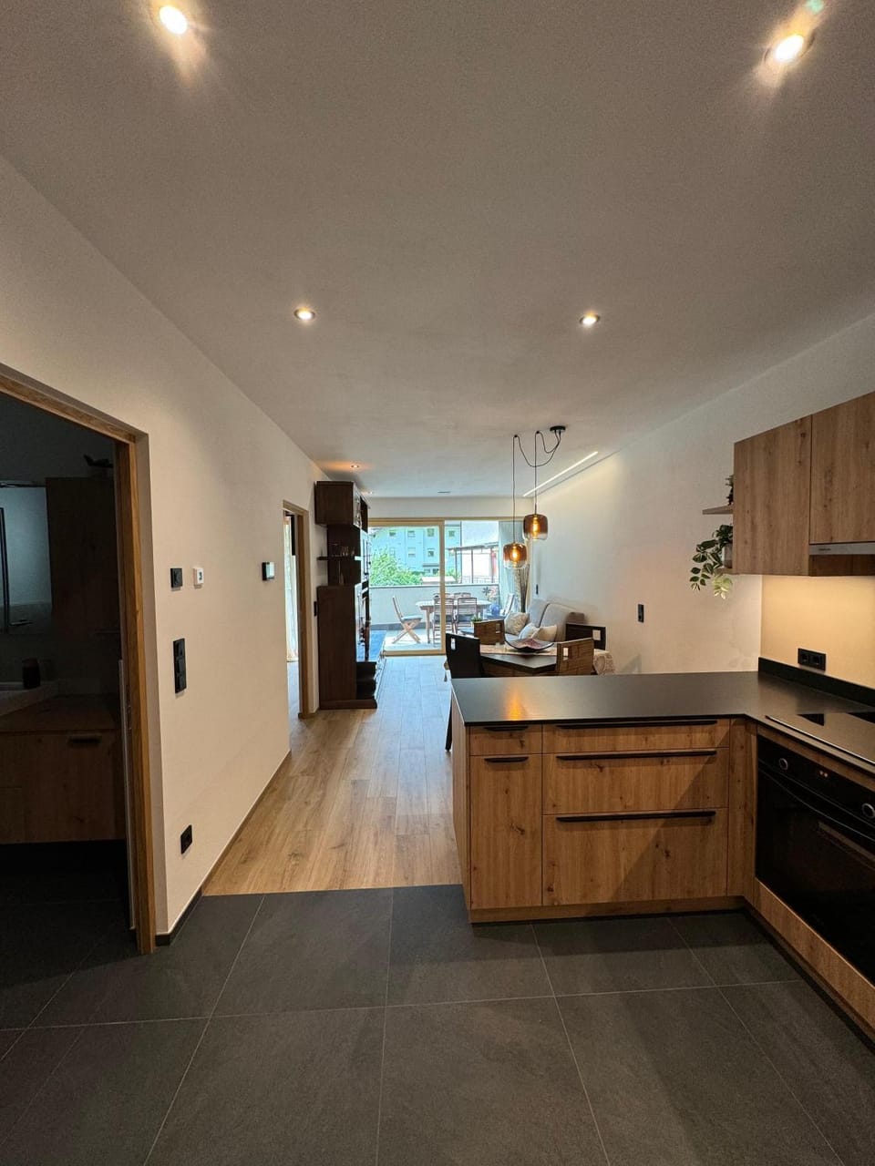 Kitchen or kitchenette, Living room