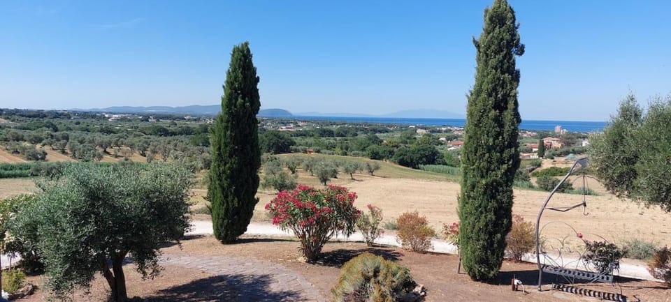 Natural landscape, Garden, Garden view, Sea view