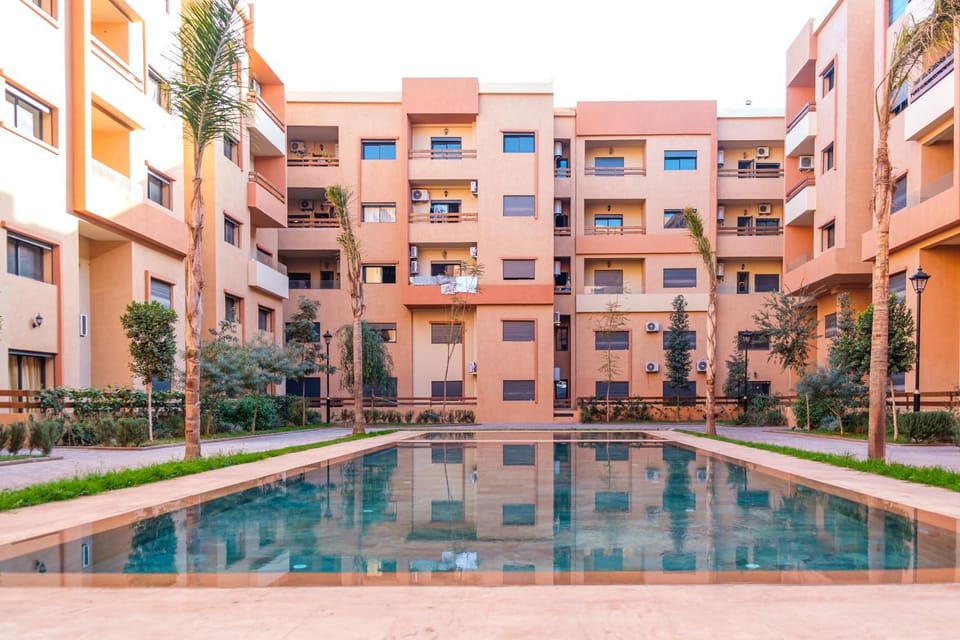 Property building, Pool view, Swimming pool
