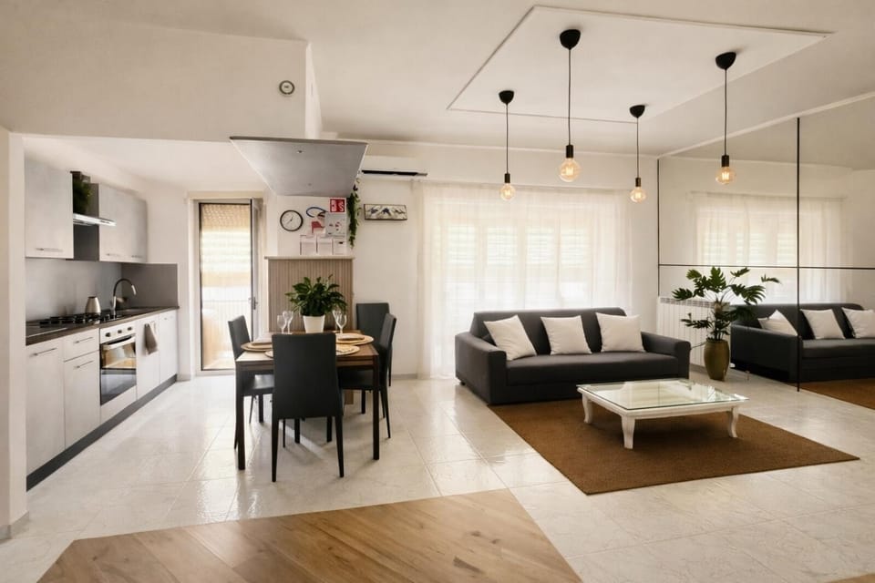 TV and multimedia, Kitchen or kitchenette, Living room, Seating area