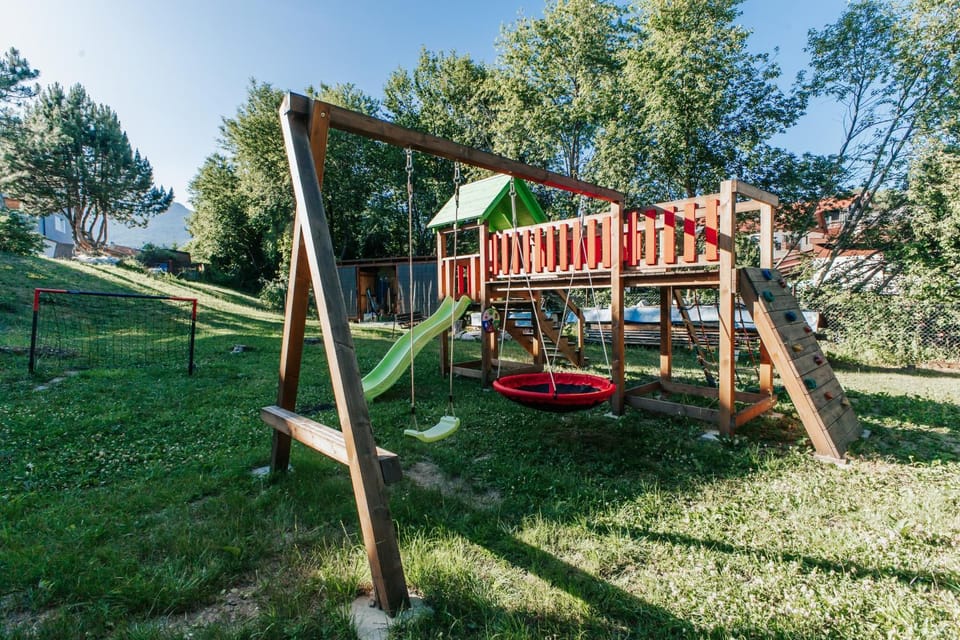 Children play ground, children, young children, older children, babysiter