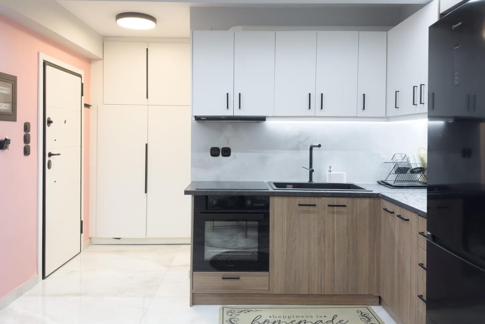Kitchen or kitchenette, wardrobe