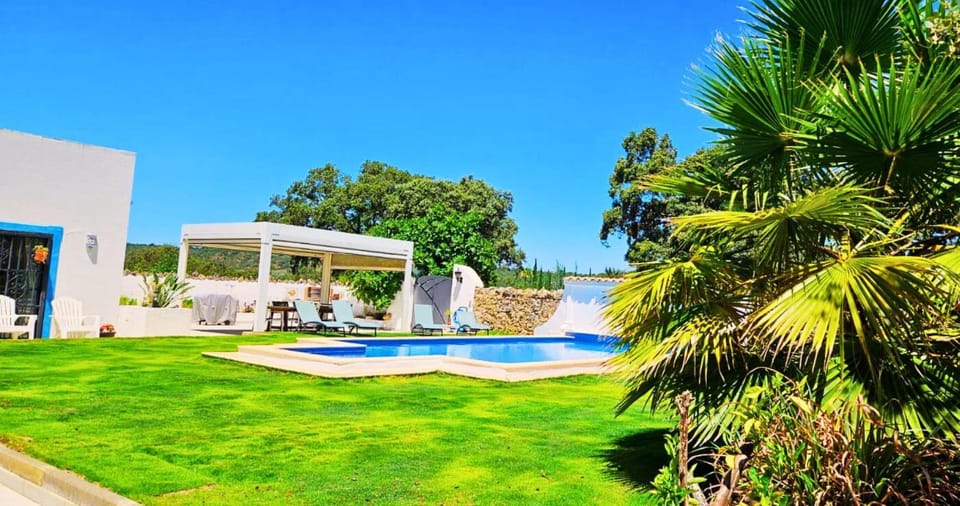Patio, Day, Natural landscape, Garden, Garden view, Pool view, Swimming pool, sunbed
