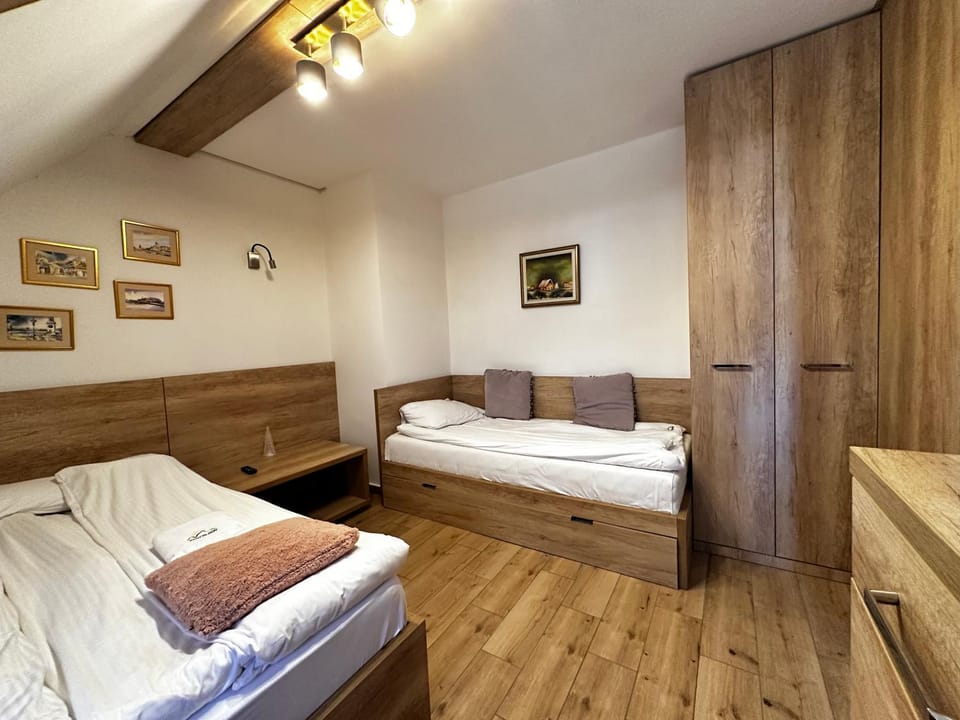 Bed, Photo of the whole room, Bedroom, towels, wardrobe