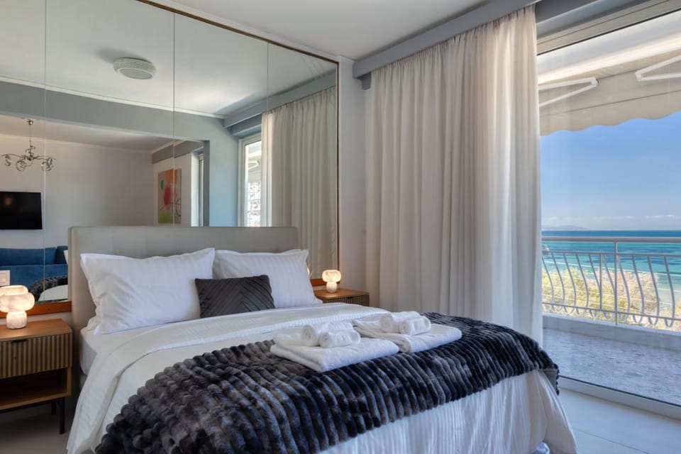 Bed, Sea view, Sea view