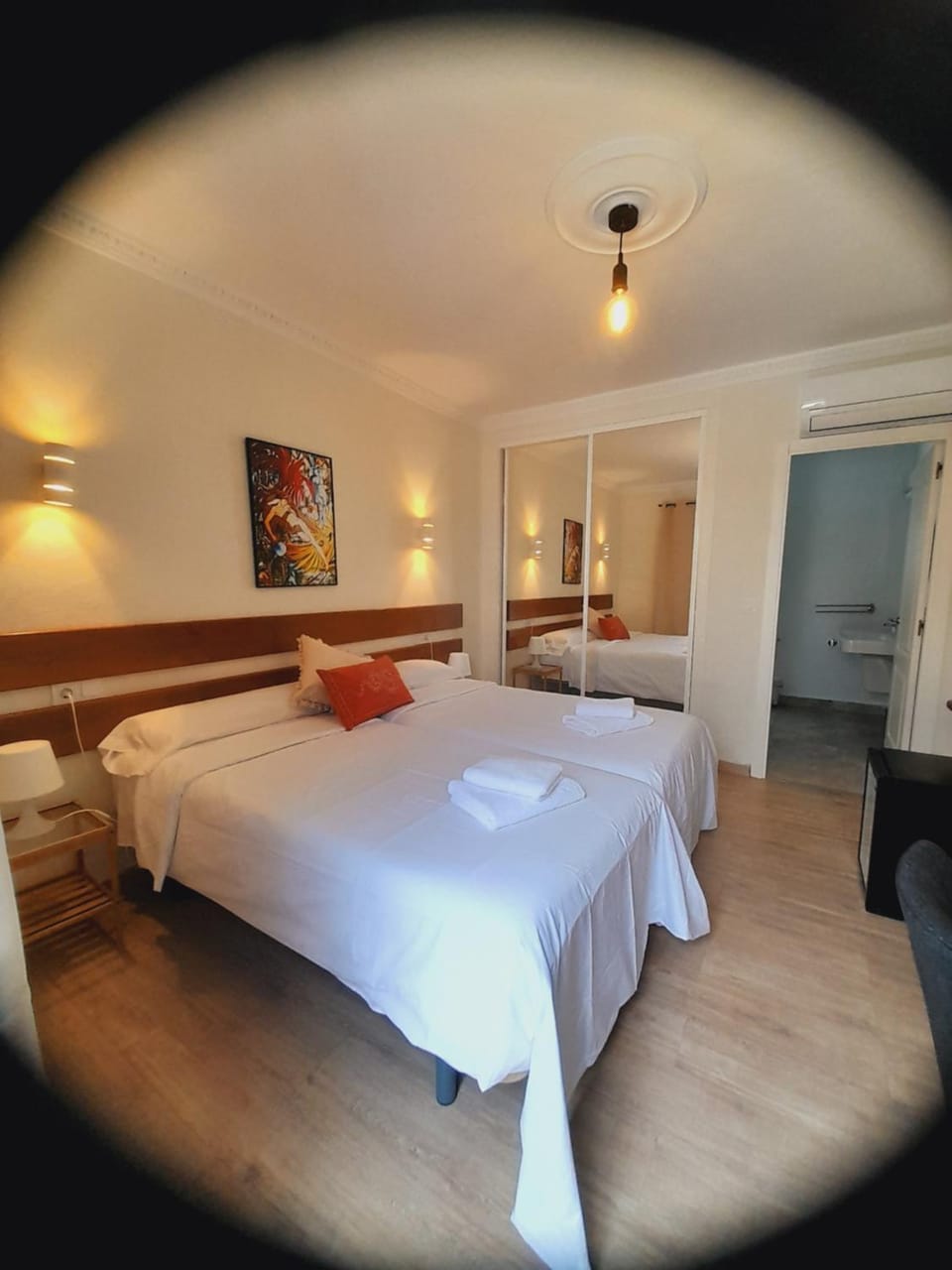 Bed, Photo of the whole room, Bedroom, wardrobe