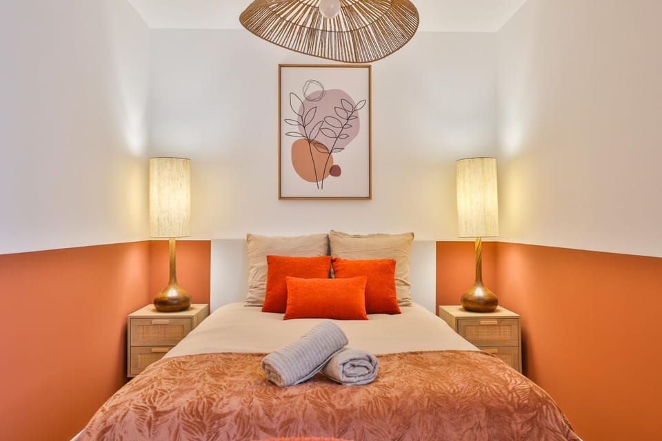 Bed, Photo of the whole room, Bedroom, heating, internet, towels