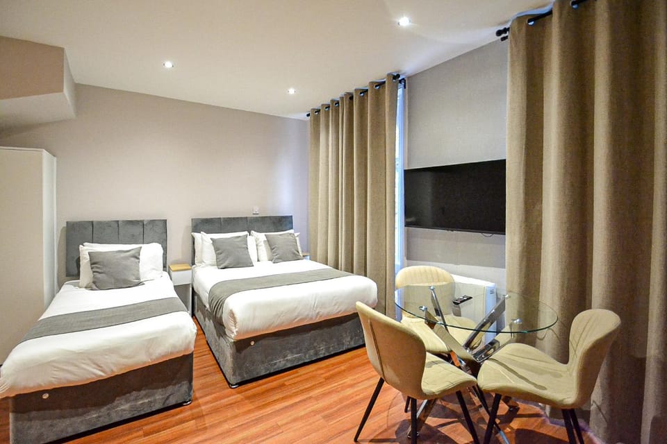 Bed, TV and multimedia