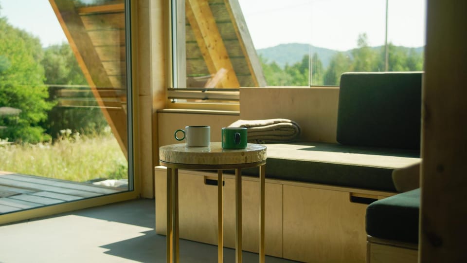 Natural landscape, View (from property/room), Living room, Dining area, Mountain view