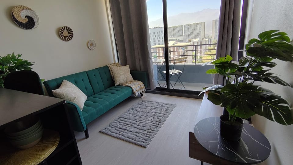 Living room, kitchen