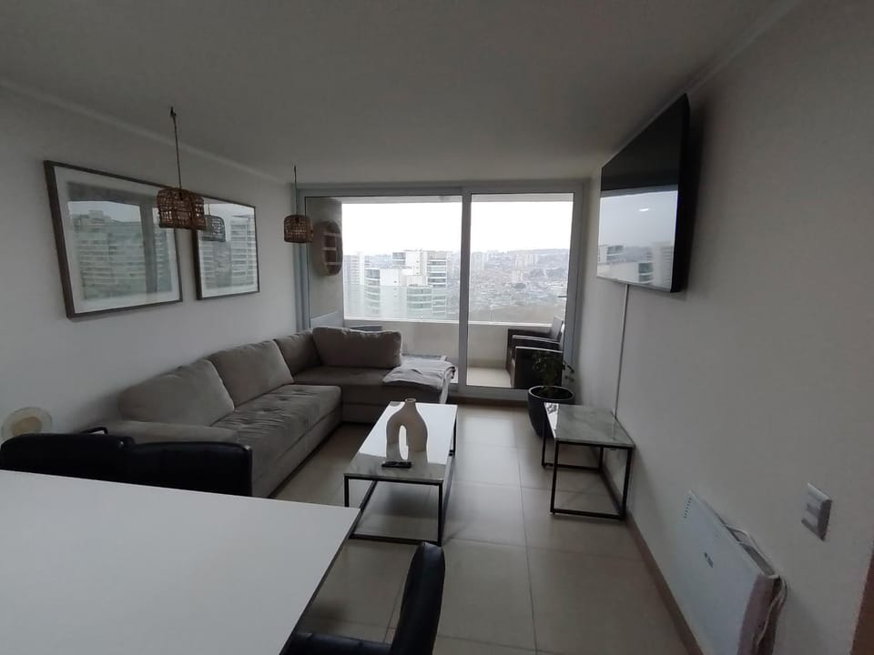 Bonito departamento piscina estacionamiento gimnasio balcón en Costa de Montemar Concón Apartment in Santiago Metropolitan Region