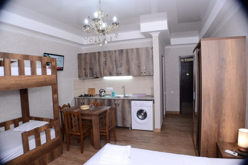 Kitchen or kitchenette, wardrobe