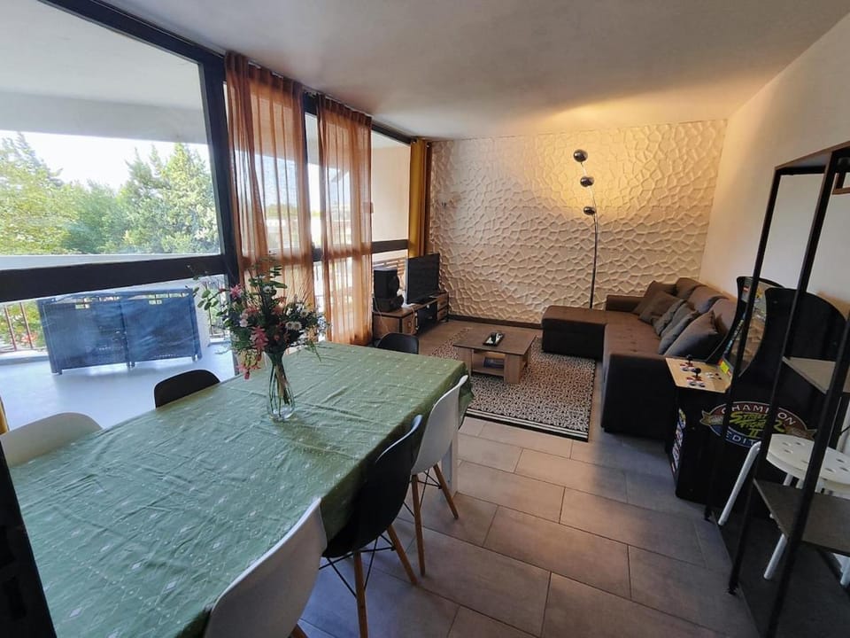 Apt 9 personnes garage, Wi-Fi, tram, parking, climatisation, jeux Apartment in Avignon