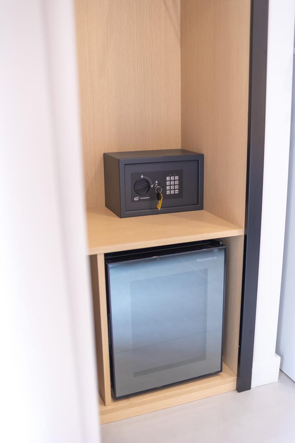 minibar, safe, wardrobe