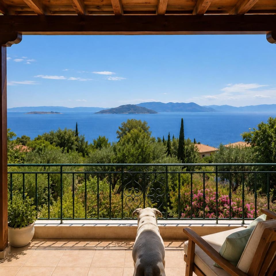 View (from property/room), Balcony/Terrace, Sea view