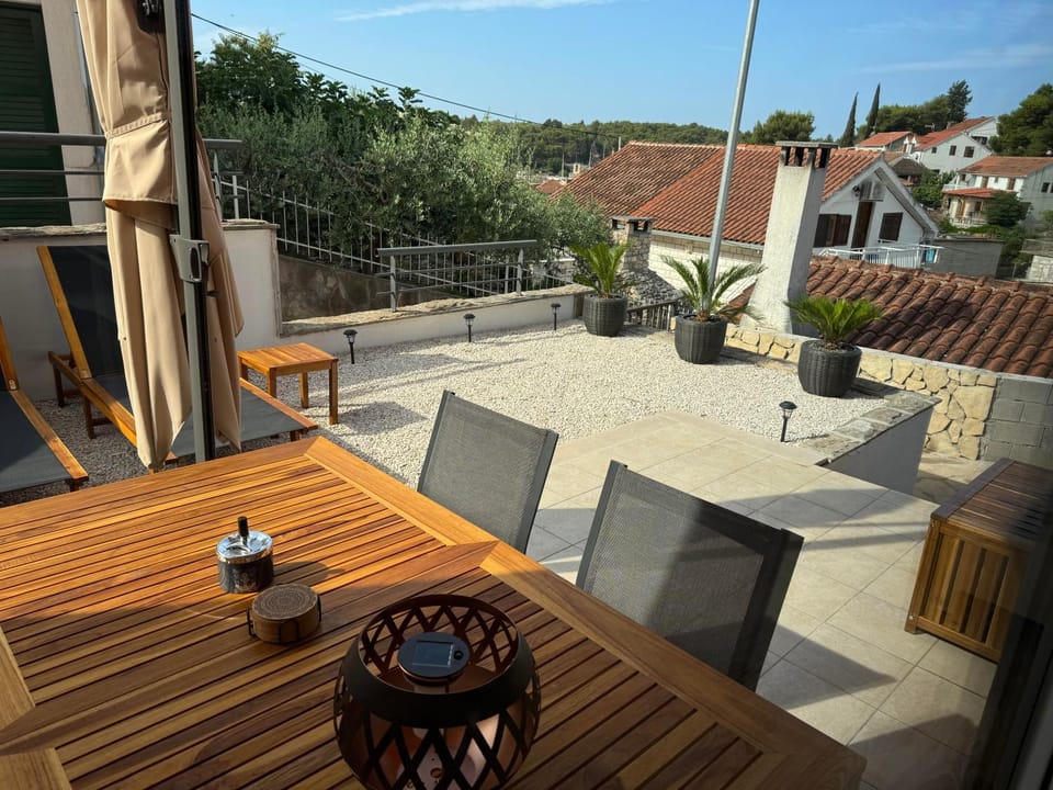 Patio, City view, Time of day