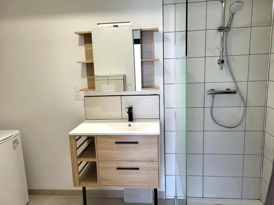 Bathroom, Living room