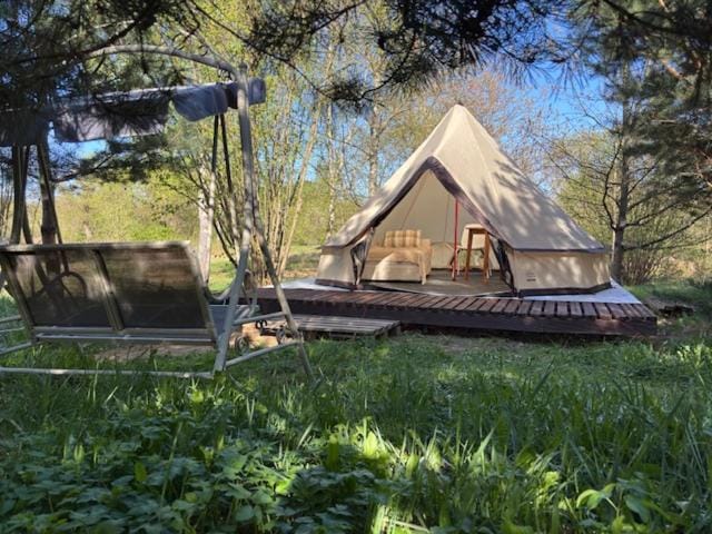 Glamping under the pines Luxury tent in Vilnius