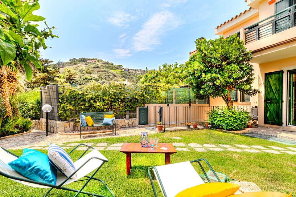 Natural landscape, Garden, Mountain view, sunbed