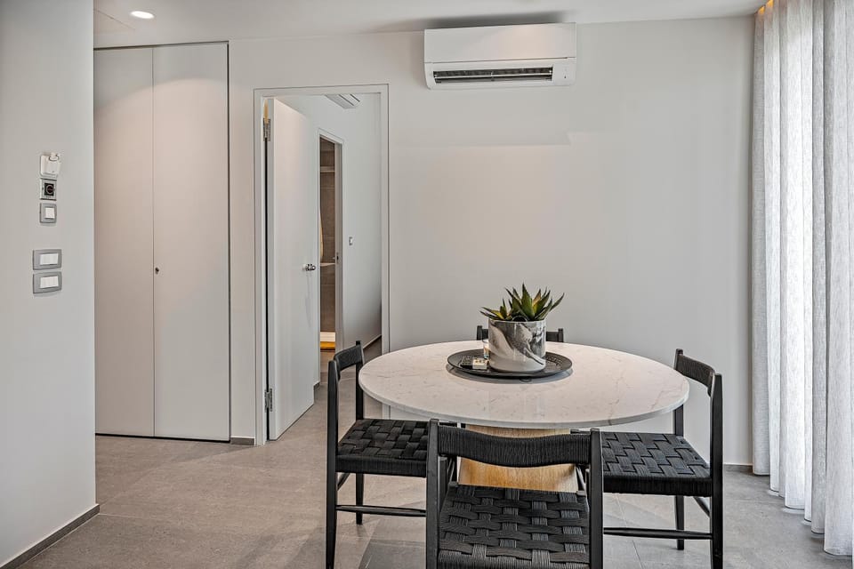 Living room, Seating area, Dining area, wardrobe, air conditioner