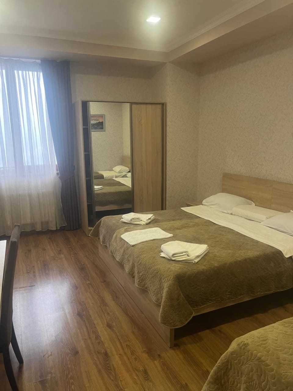 Bed, Photo of the whole room, Bedroom, towels, wardrobe