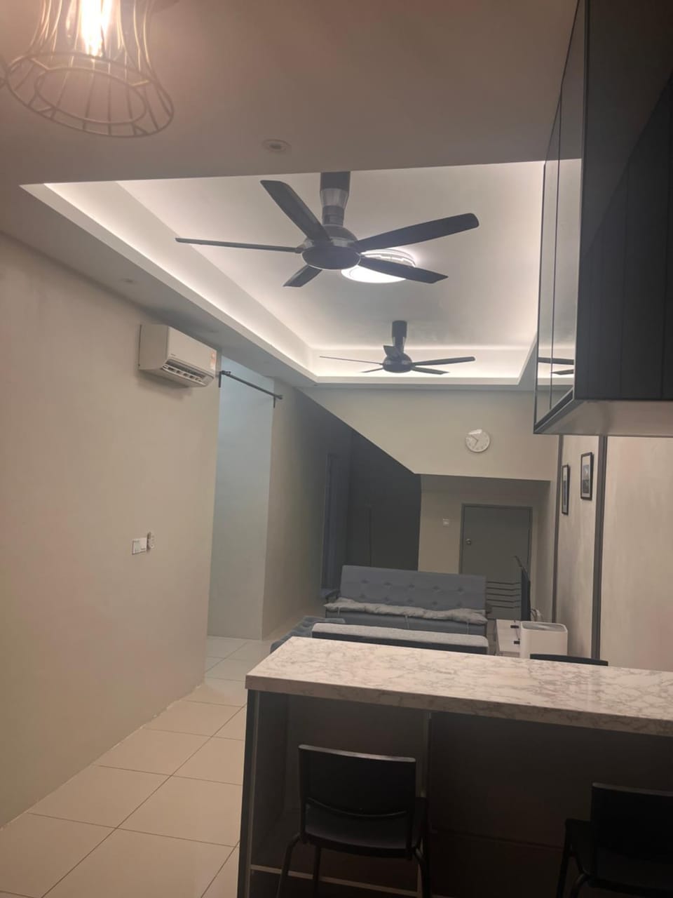 Living room, minibar, air conditioner