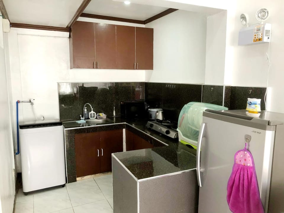 microwave, minibar, washing machine, kitchen