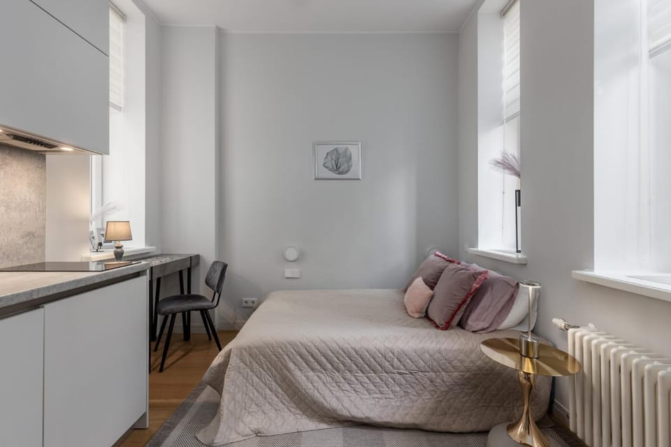 Bed, Kitchen or kitchenette, Photo of the whole room, Bedroom