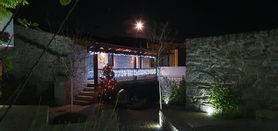 Property building, Patio, Night