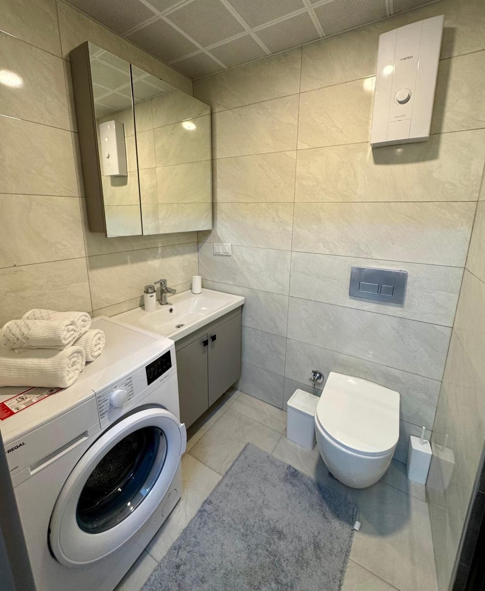 Toilet, washing machine